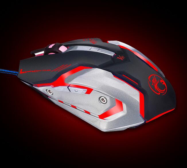 6D LED light gaming mouse